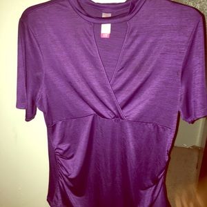 Lovely Purple Blouse/ w a purple bead bracelet 💜